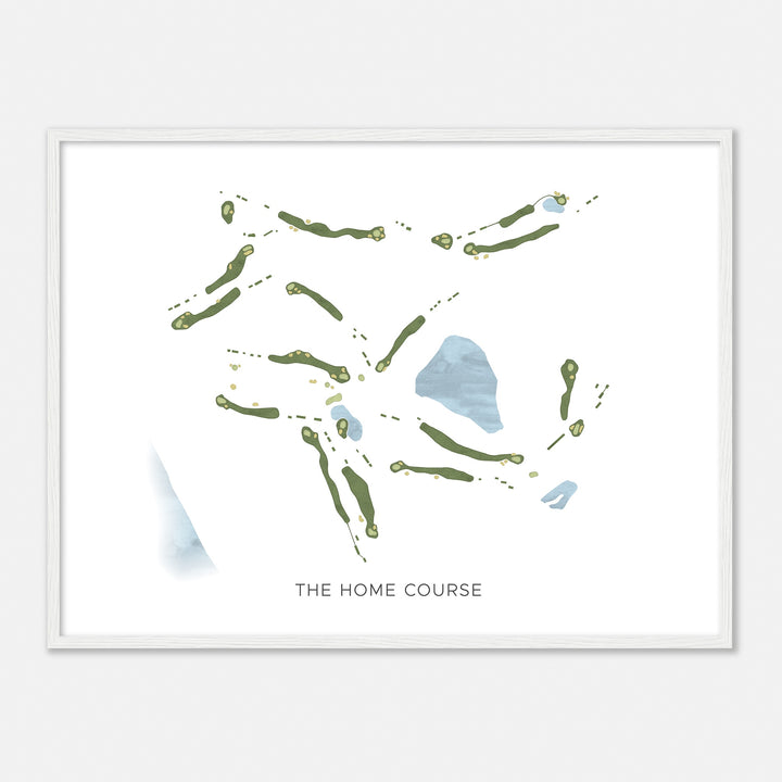 Print of The Home Course Modern Map