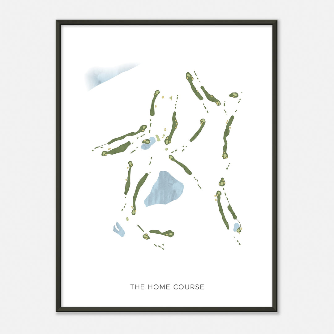 Print of The Home Course Modern Map