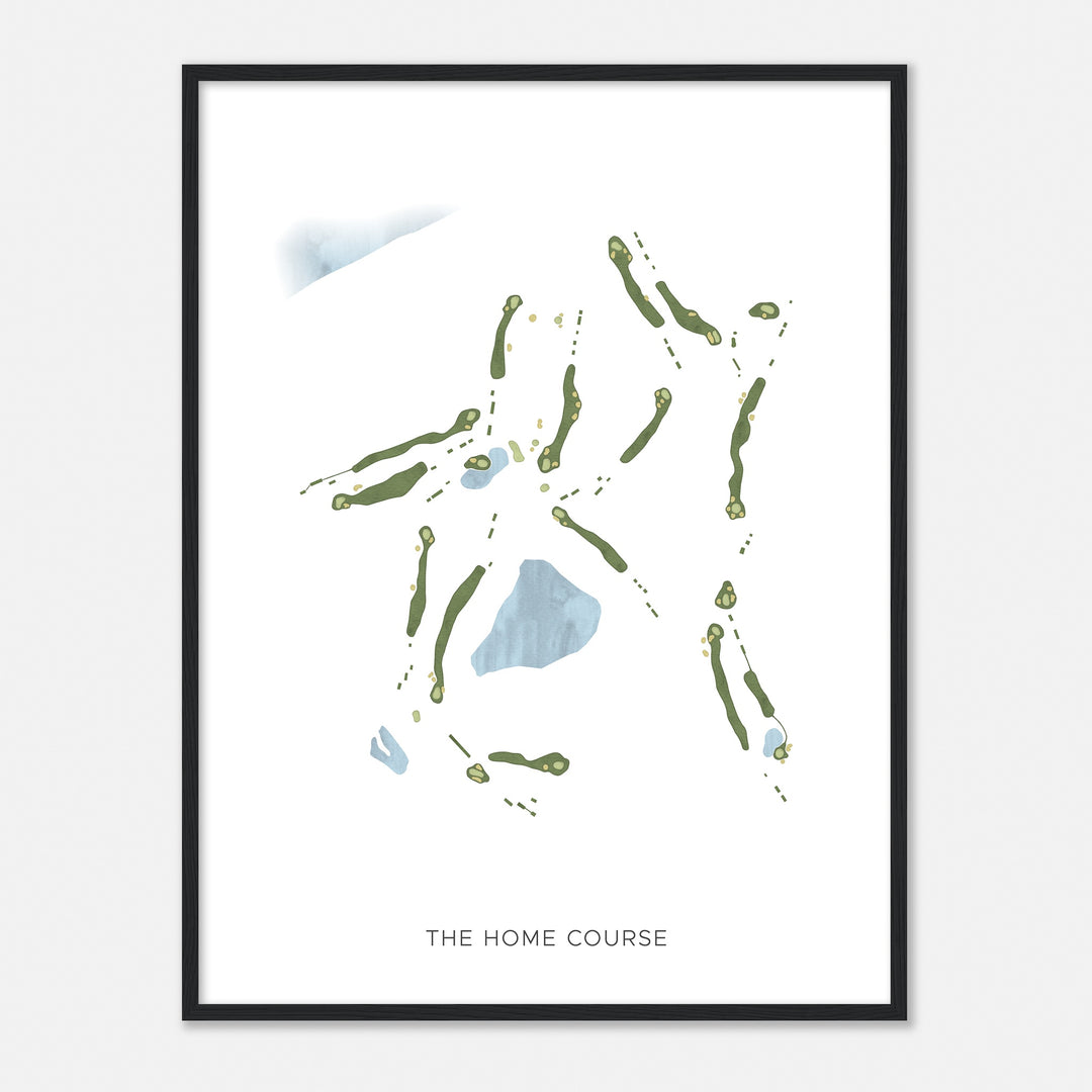 Print of The Home Course Modern Map