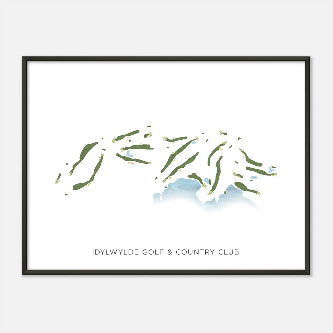 Print of Idylwylde Golf & Country Club Modern Map
