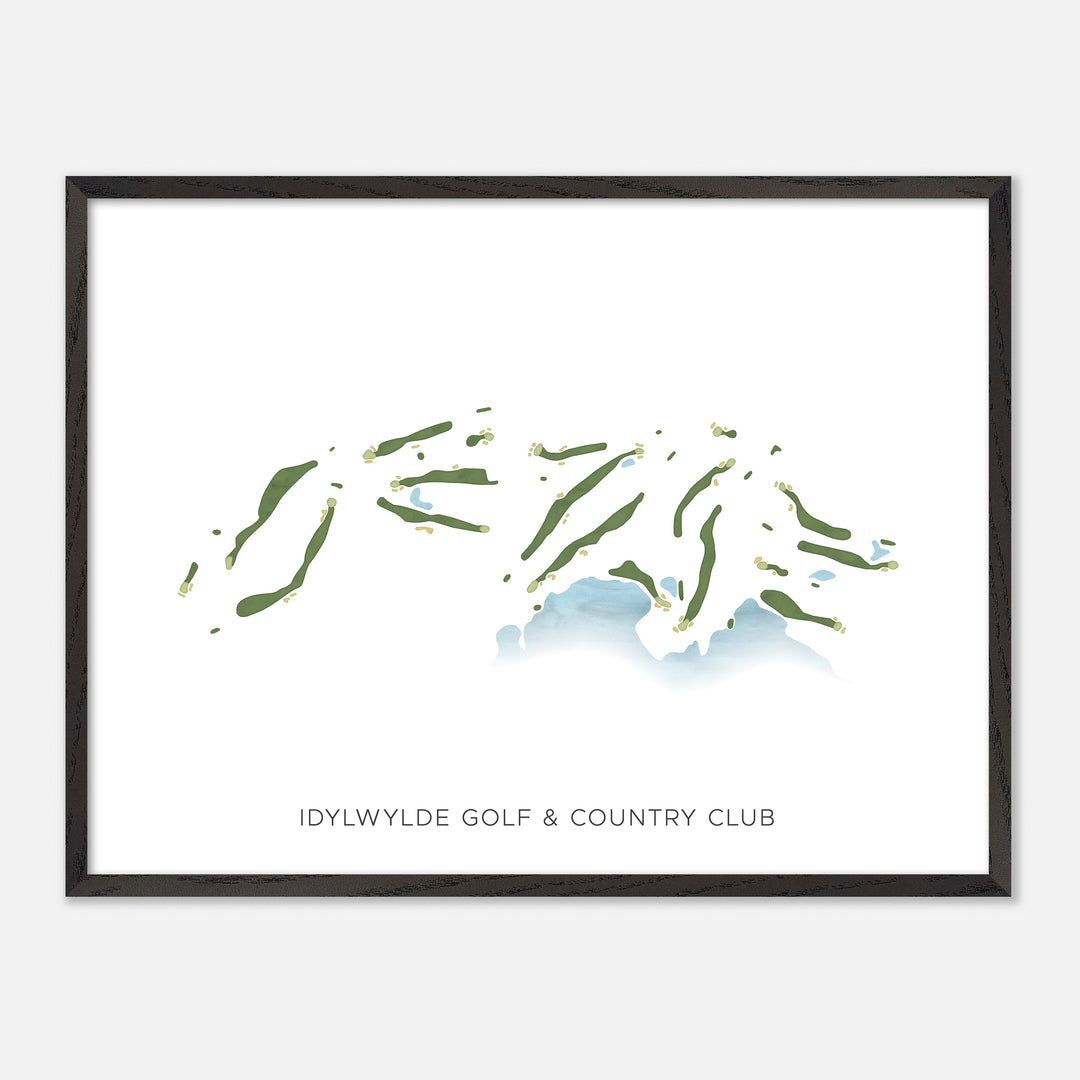 Print of Idylwylde Golf & Country Club Modern Map