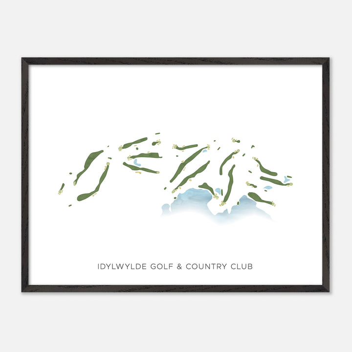 Print of Idylwylde Golf & Country Club Modern Map