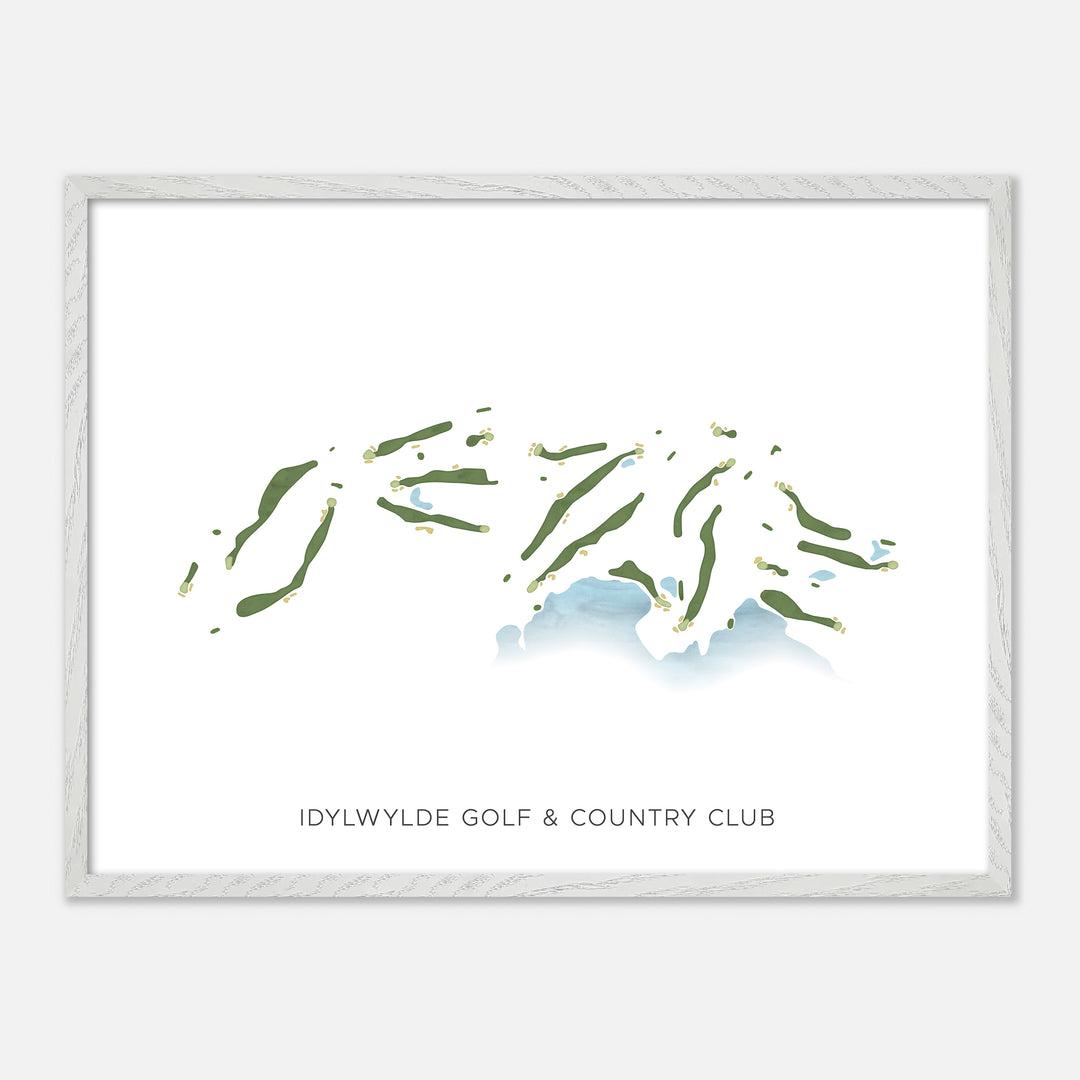 Print of Idylwylde Golf & Country Club Modern Map