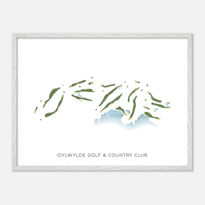 Print of Idylwylde Golf & Country Club Modern Map