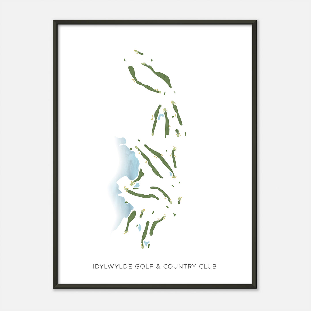Print of Idylwylde Golf & Country Club Modern Map