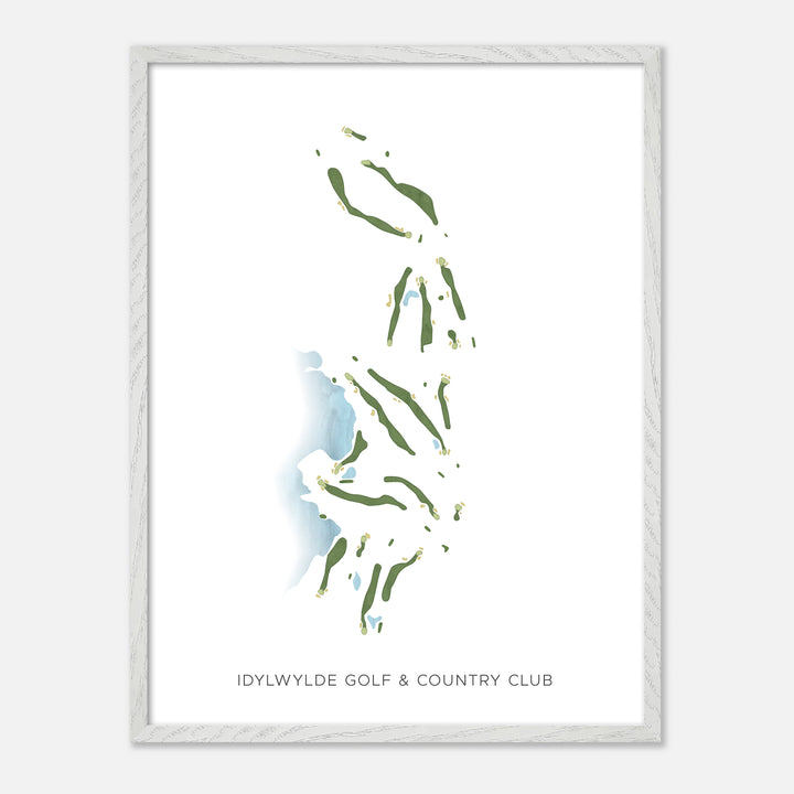 Print of Idylwylde Golf & Country Club Modern Map