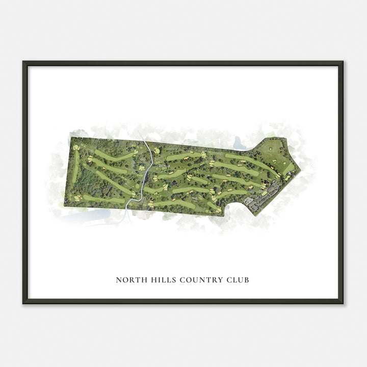 Print of North Hills Country Club Classic Map