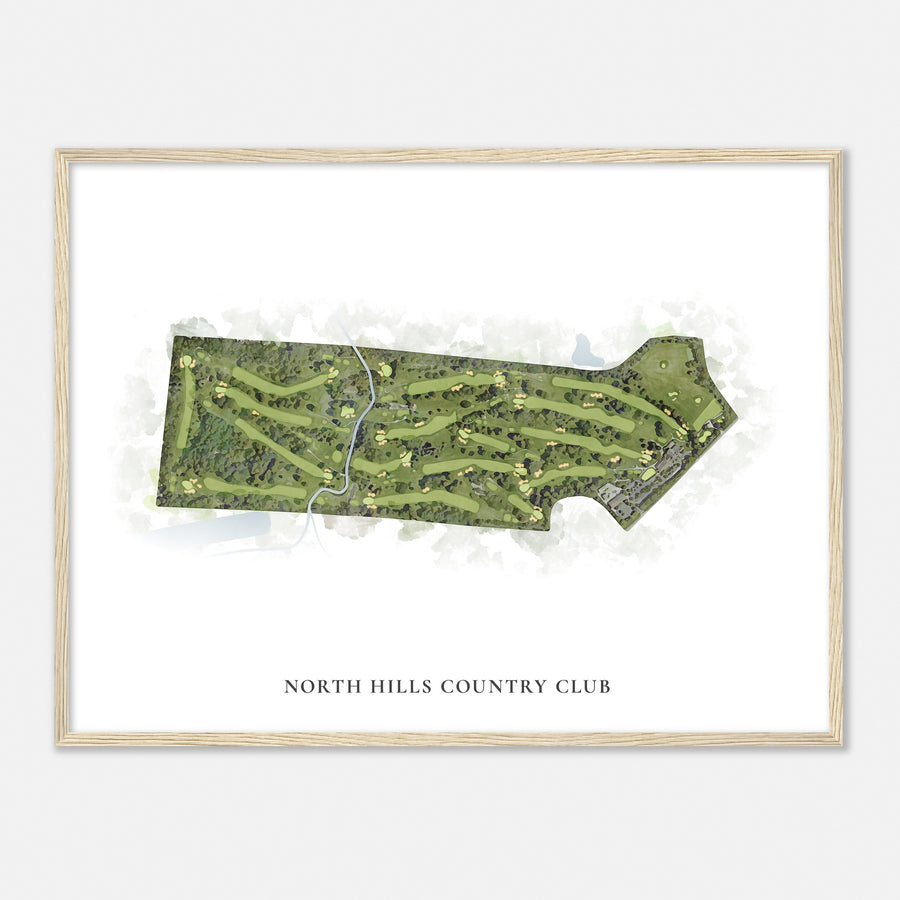 Print of North Hills Country Club Classic Map