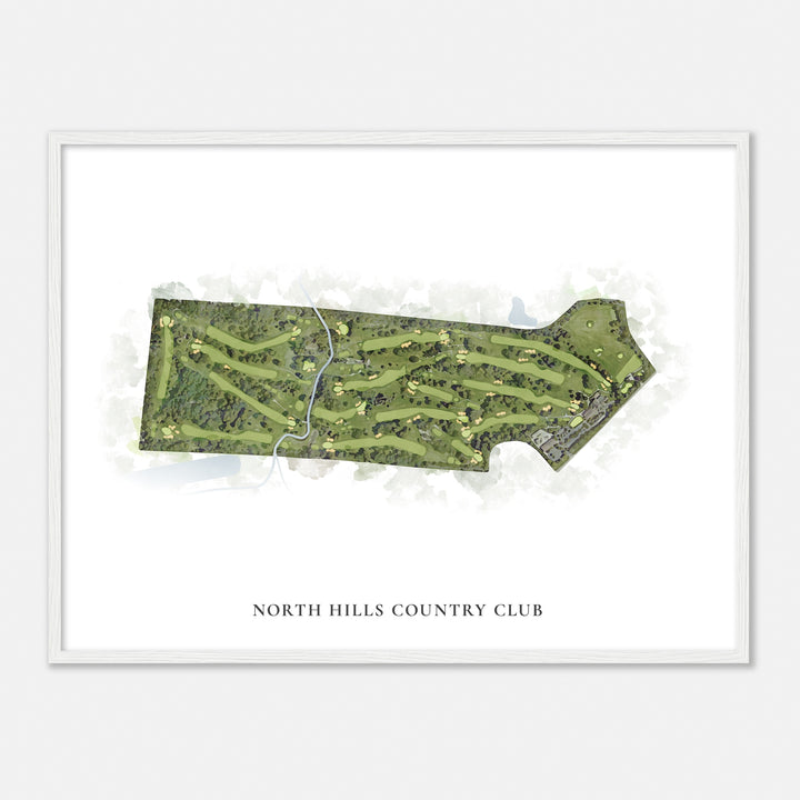 Print of North Hills Country Club Classic Map