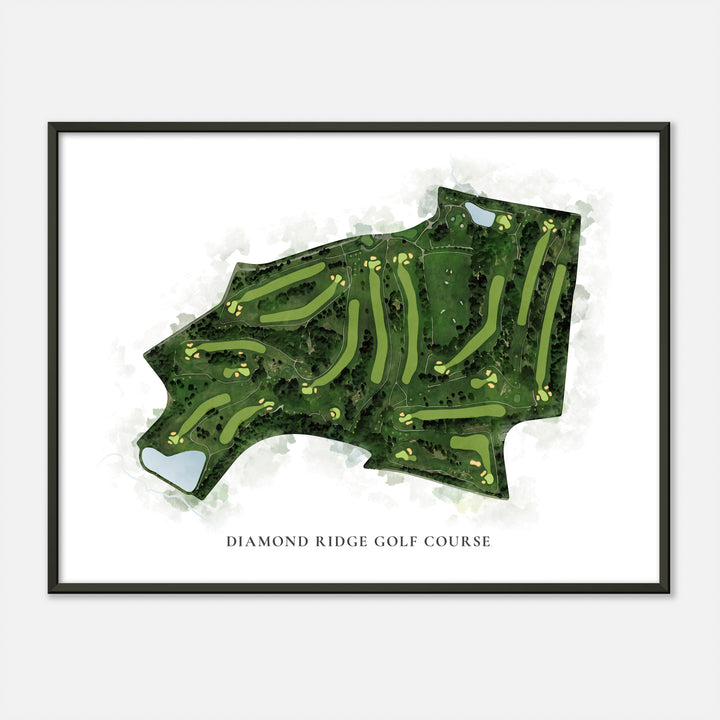 Print of Diamond Ridge Golf Course Classic Map