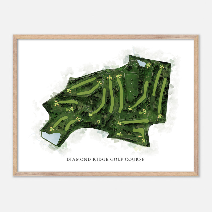 Print of Diamond Ridge Golf Course Classic Map