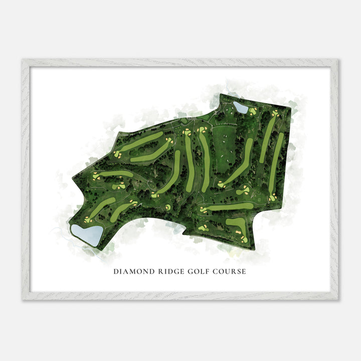 Print of Diamond Ridge Golf Course Classic Map