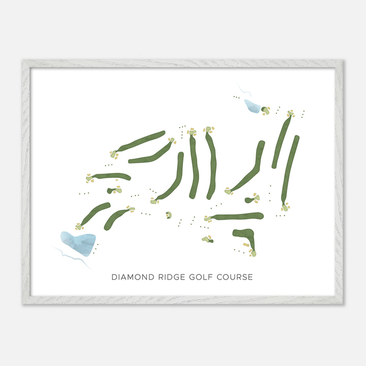 Print of Diamond Ridge Golf Course Modern Map