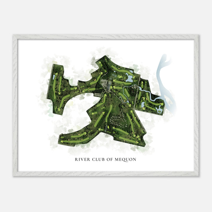 Print of River Club Of Mequon Classic Map