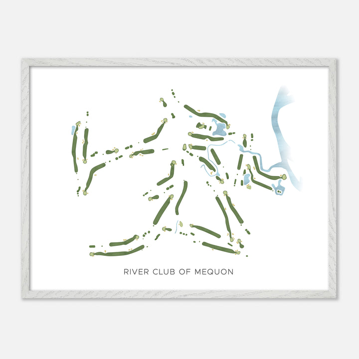 Print of River Club Of Mequon Modern Map
