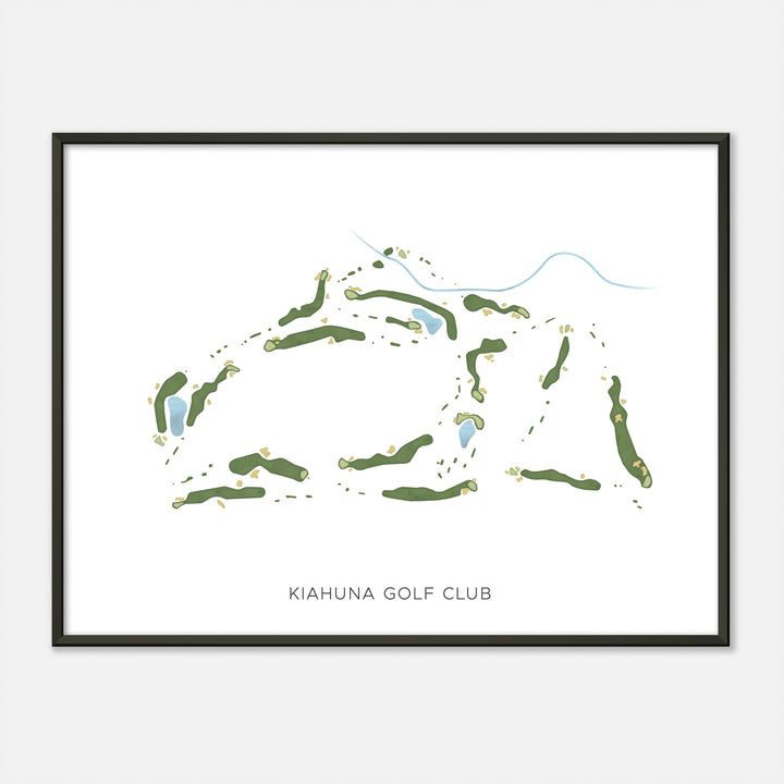 Print of Kiahuna Golf Club Modern Map