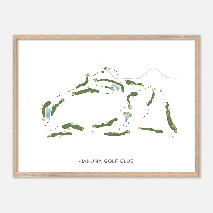 Print of Kiahuna Golf Club Modern Map