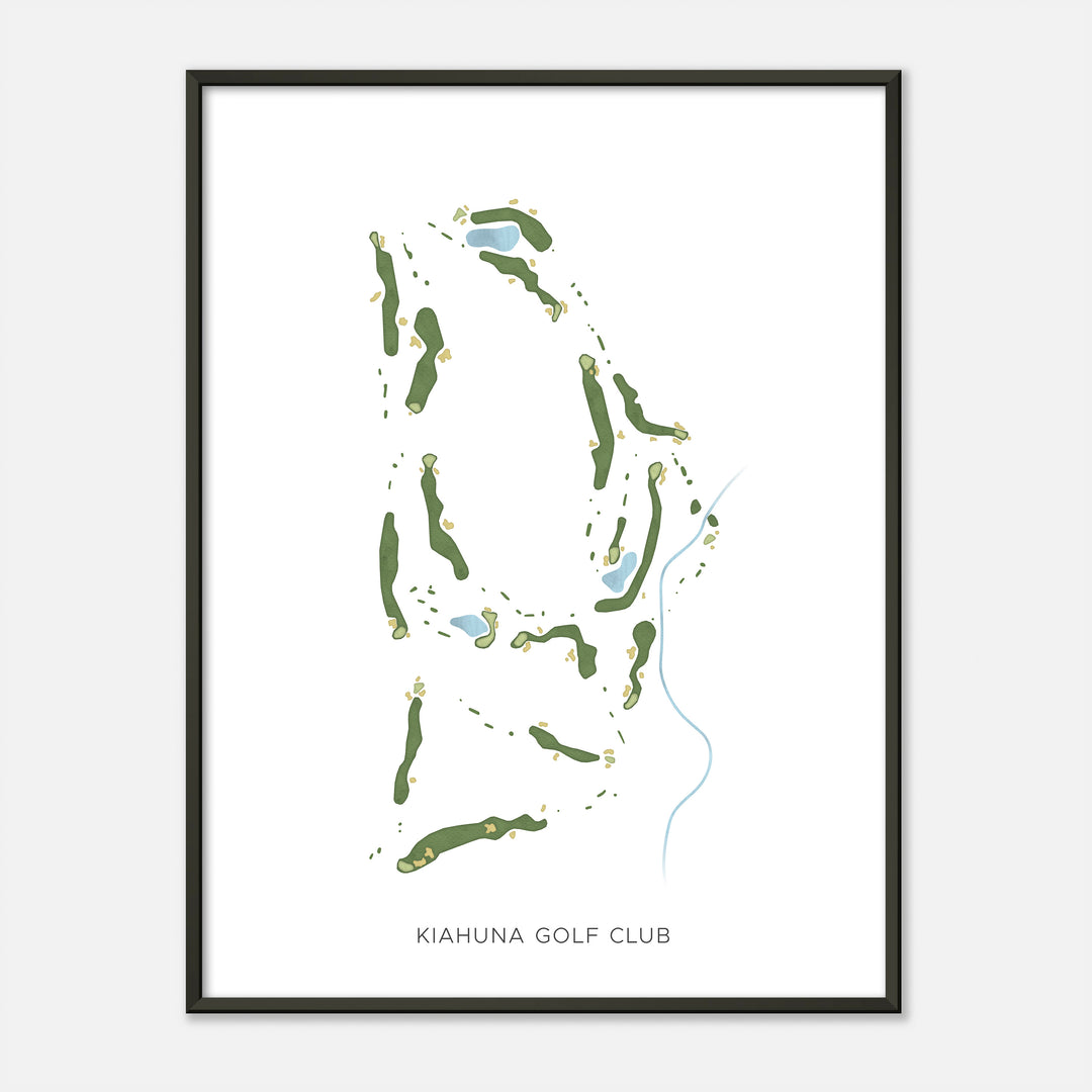 Print of Kiahuna Golf Club Modern Map