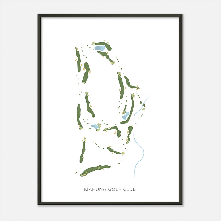 Print of Kiahuna Golf Club Modern Map