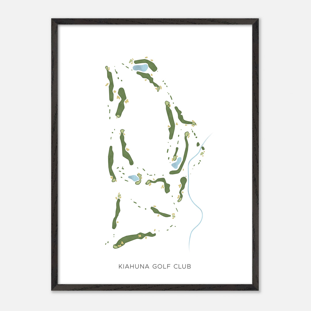 Print of Kiahuna Golf Club Modern Map