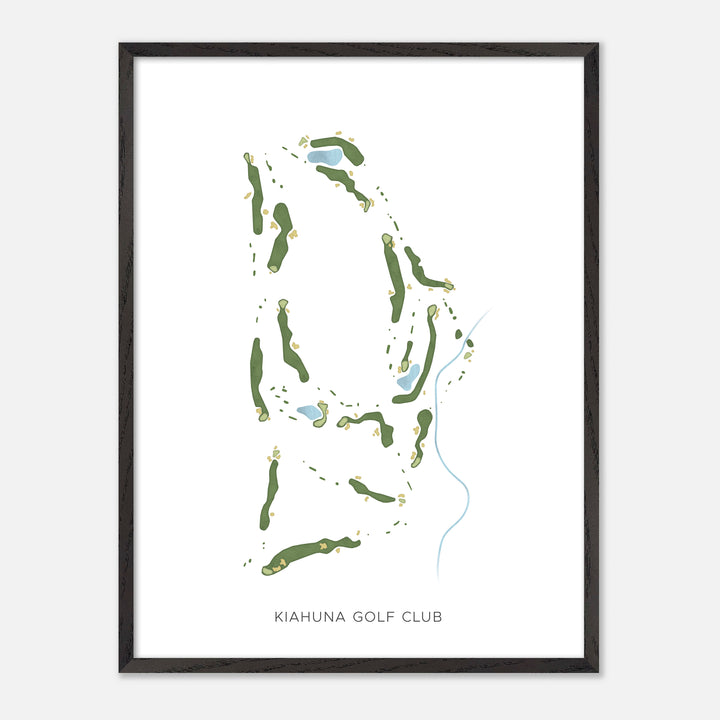 Print of Kiahuna Golf Club Modern Map
