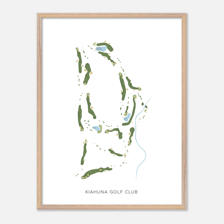 Print of Kiahuna Golf Club Modern Map
