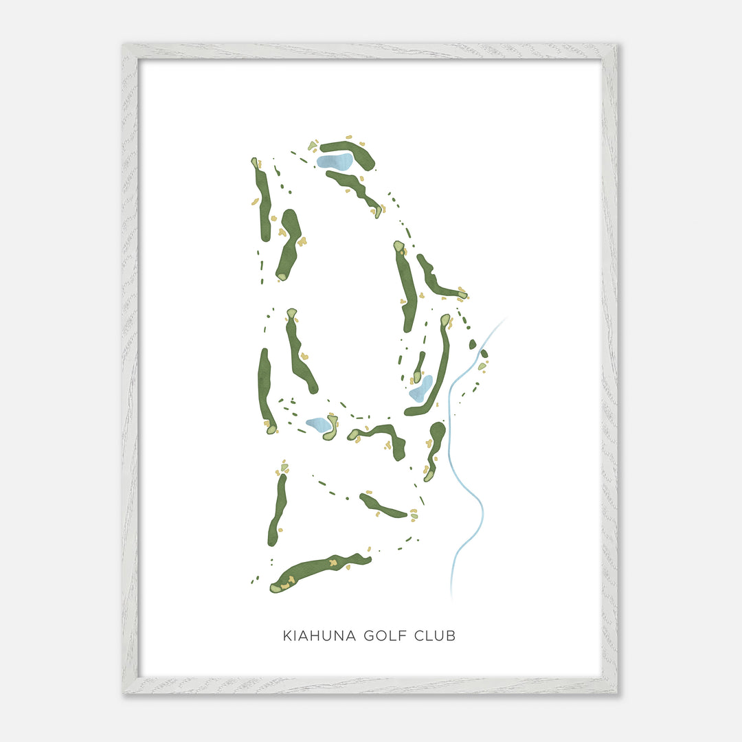 Print of Kiahuna Golf Club Modern Map