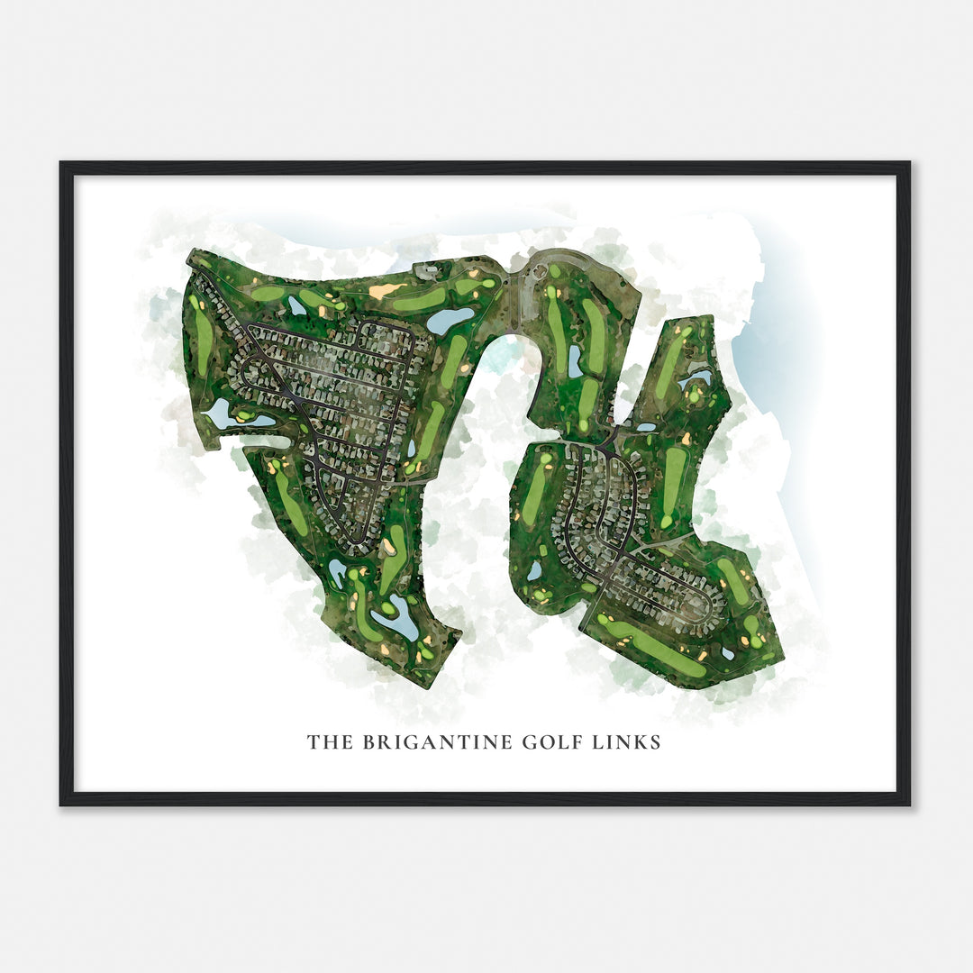 Print of The Brigantine Golf Links Classic Map