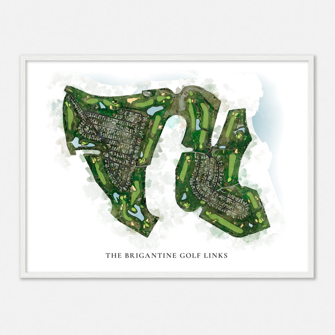 Print of The Brigantine Golf Links Classic Map