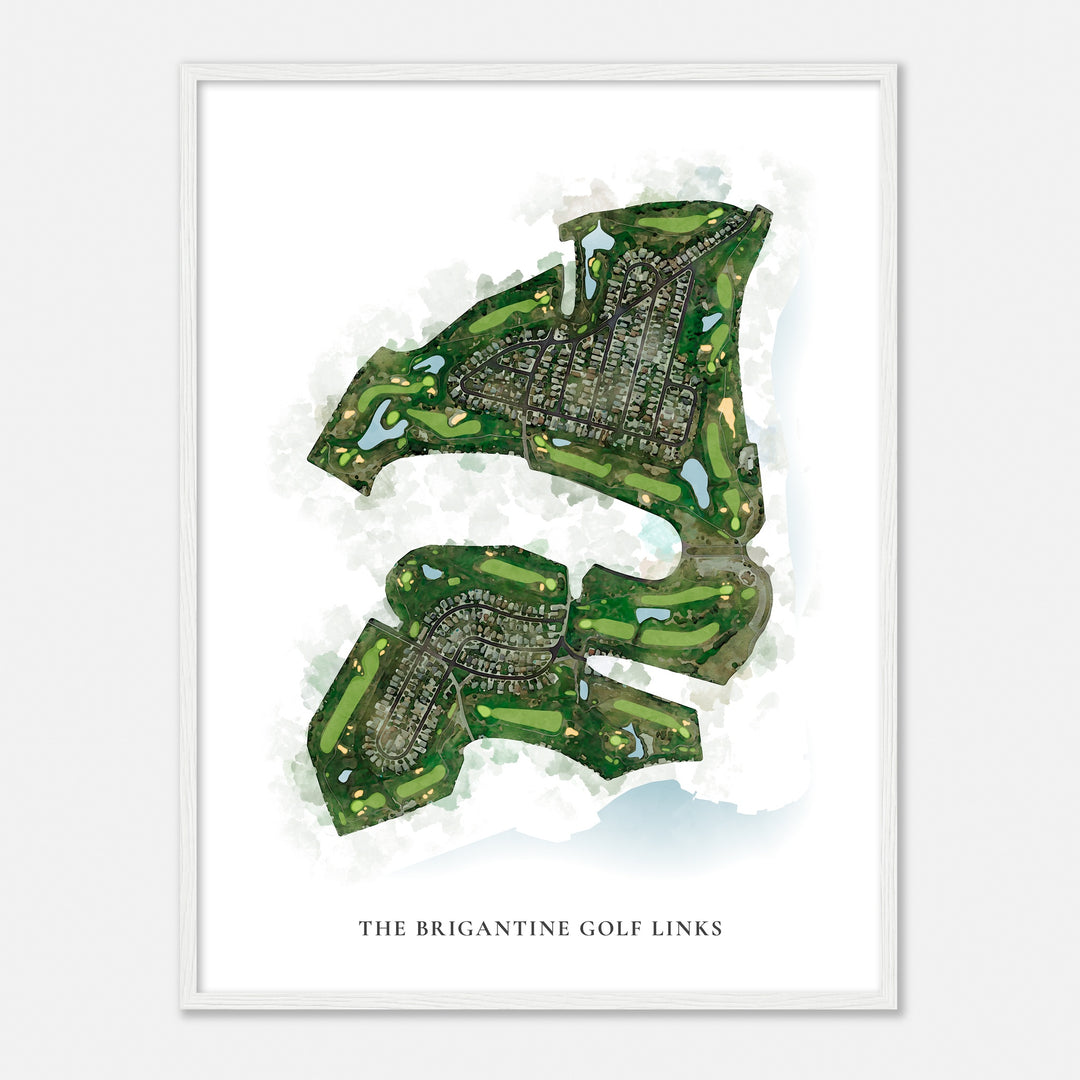 Print of The Brigantine Golf Links Classic Map