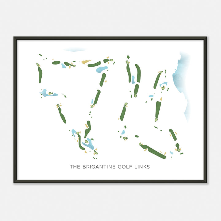 Print of The Brigantine Golf Links Modern Map