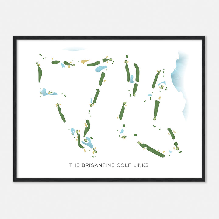 Print of The Brigantine Golf Links Modern Map