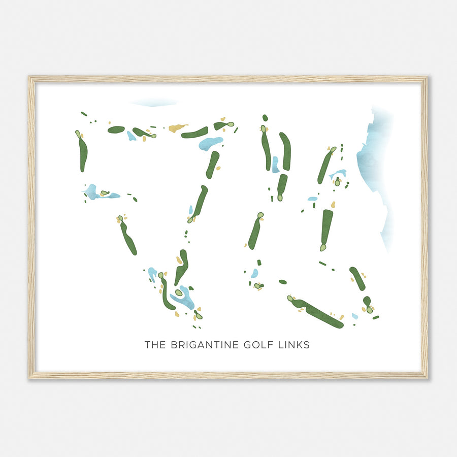 Print of The Brigantine Golf Links Modern Map