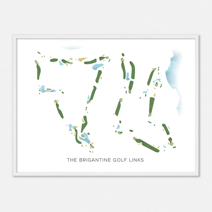 Print of The Brigantine Golf Links Modern Map