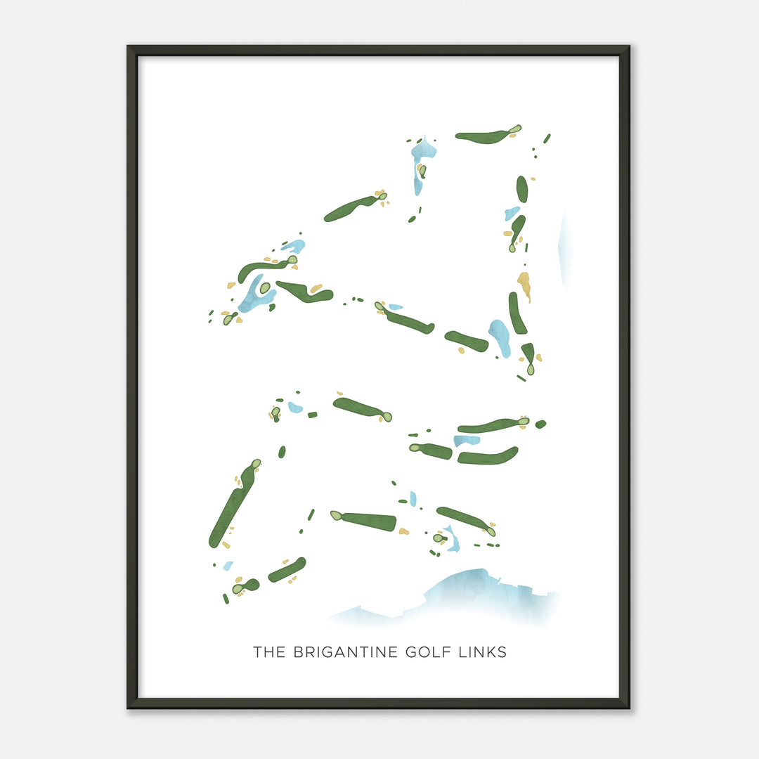 Print of The Brigantine Golf Links Modern Map