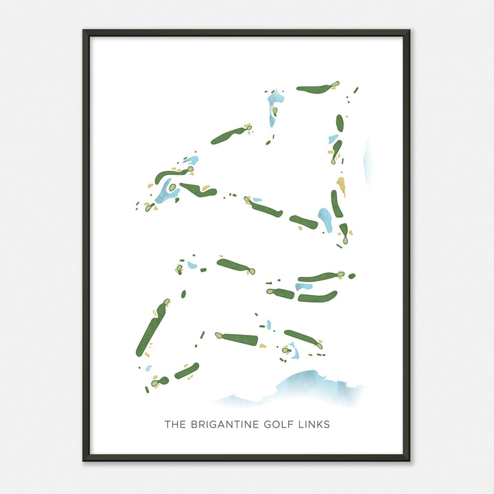 Print of The Brigantine Golf Links Modern Map