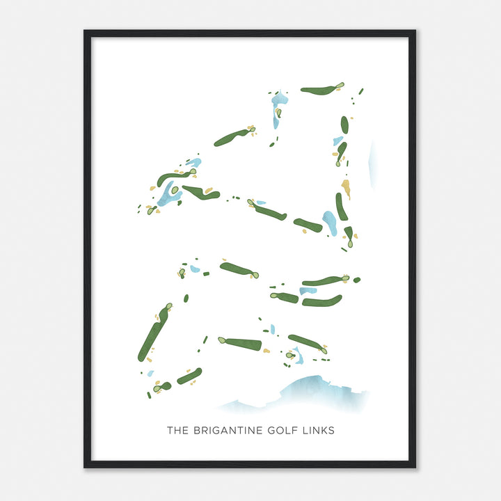 Print of The Brigantine Golf Links Modern Map