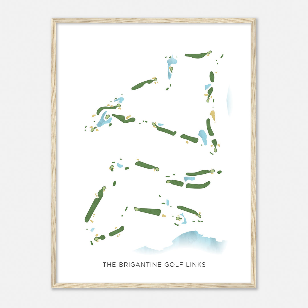 Print of The Brigantine Golf Links Modern Map