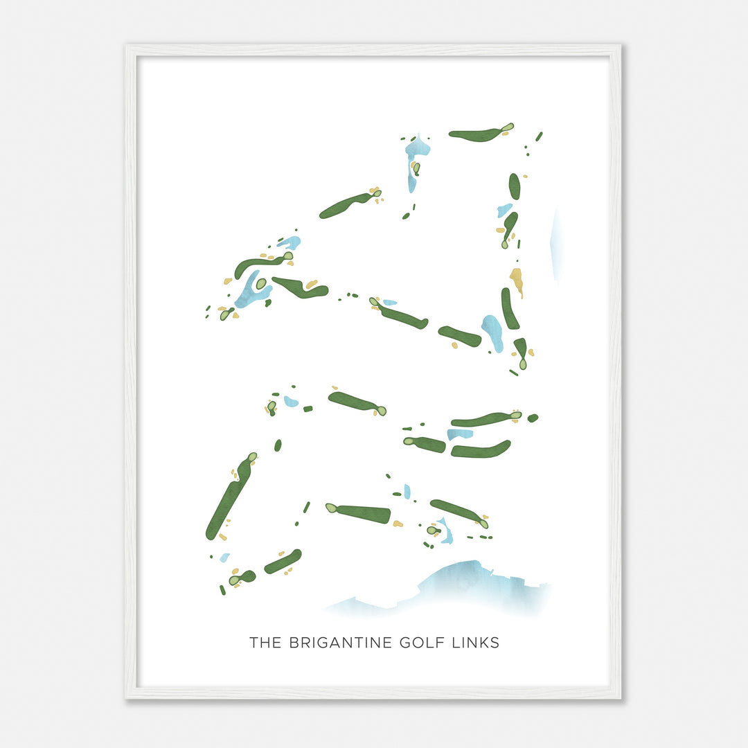 Print of The Brigantine Golf Links Modern Map