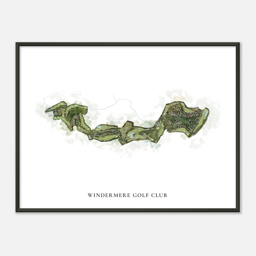 Print of Windermere Golf Club Classic Map