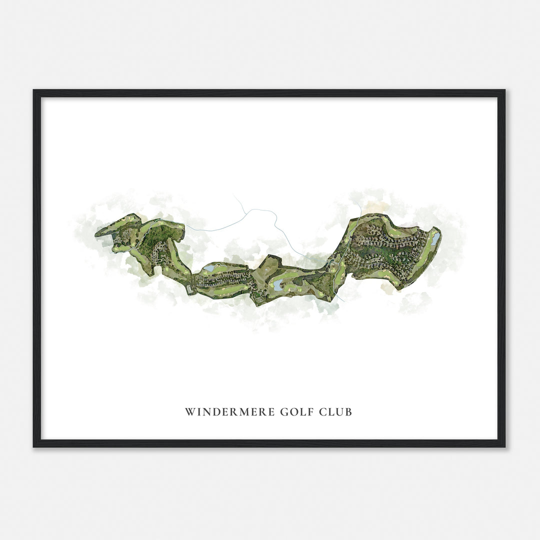 Print of Windermere Golf Club Classic Map