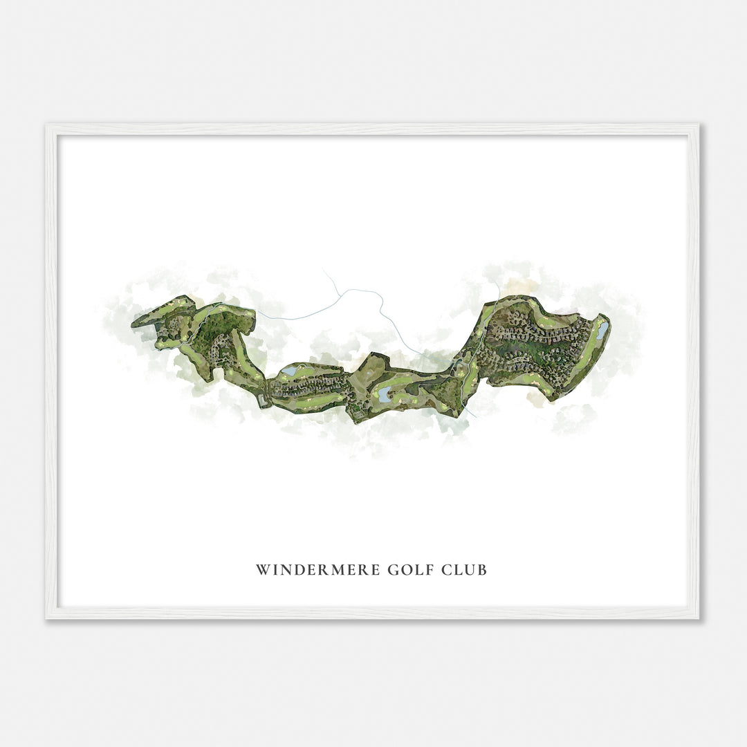 Print of Windermere Golf Club Classic Map