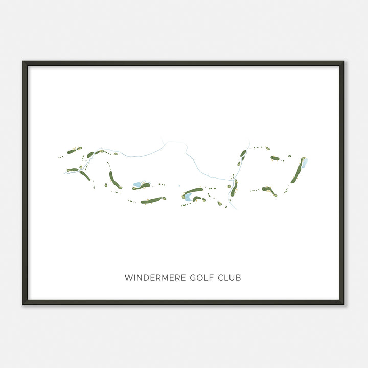 Print of Windermere Golf Club Modern Map