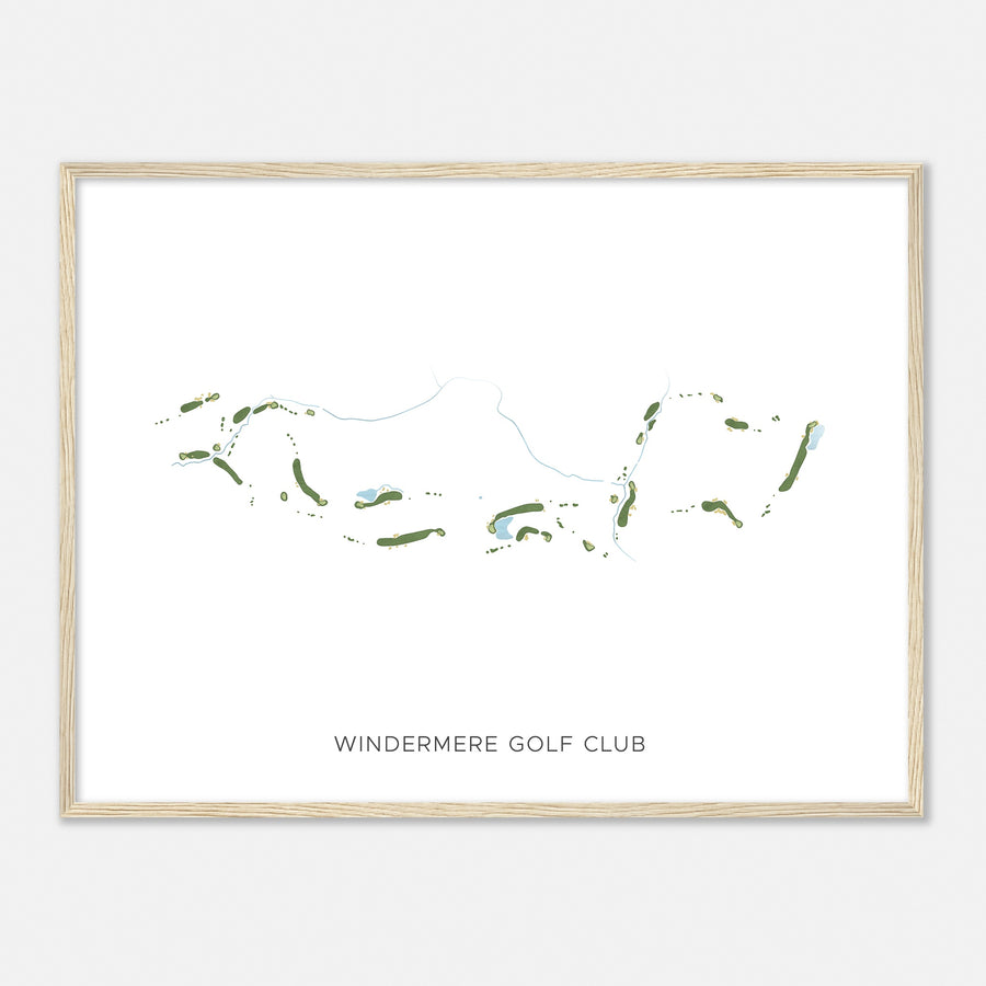 Print of Windermere Golf Club Modern Map