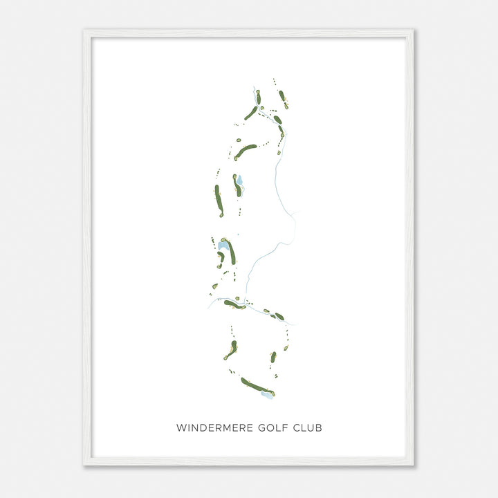 Print of Windermere Golf Club Modern Map