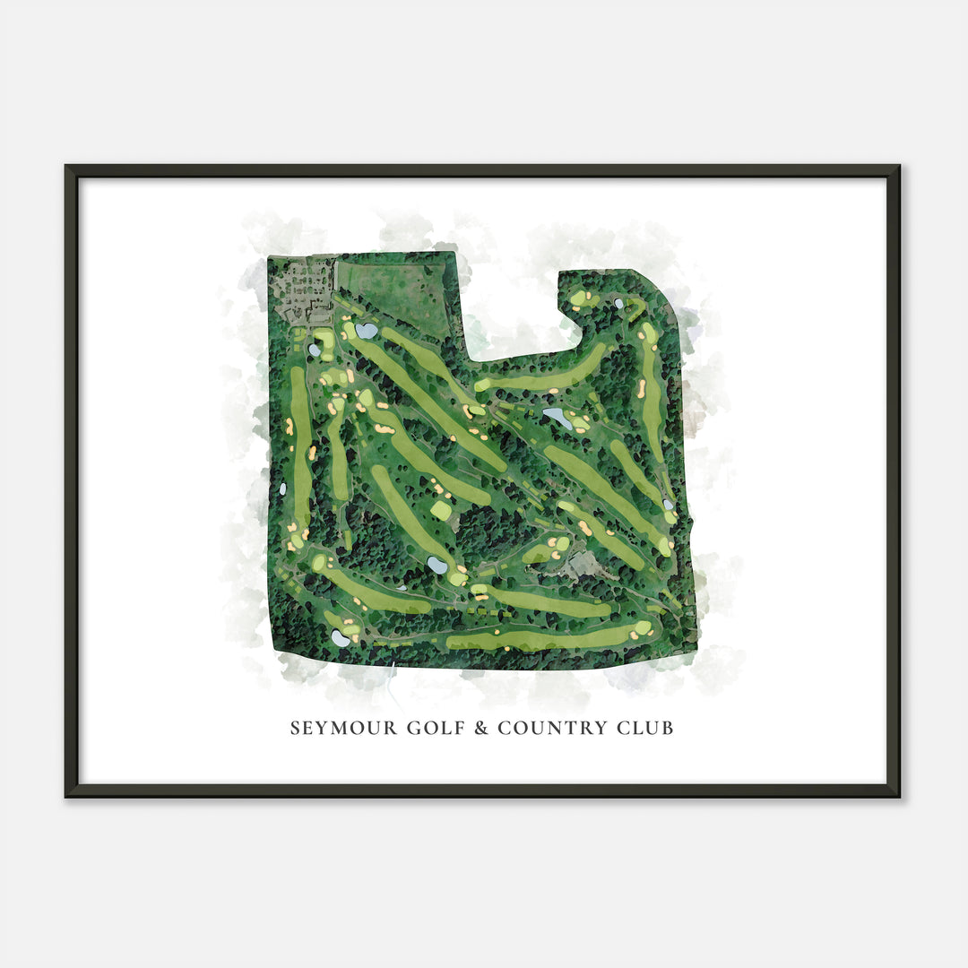 Print of Seymour Golf & Country Club Classic Map