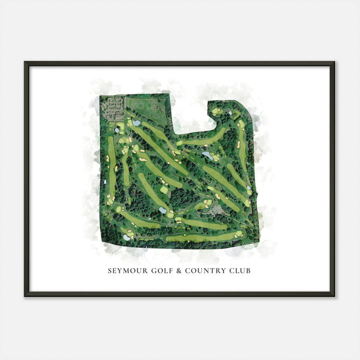 Print of Seymour Golf & Country Club Classic Map