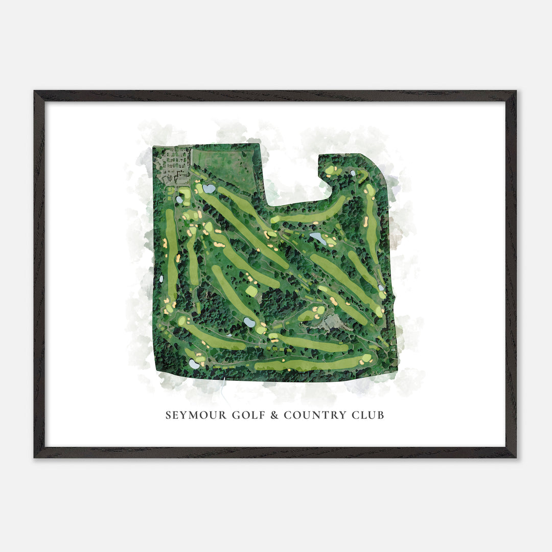 Print of Seymour Golf & Country Club Classic Map