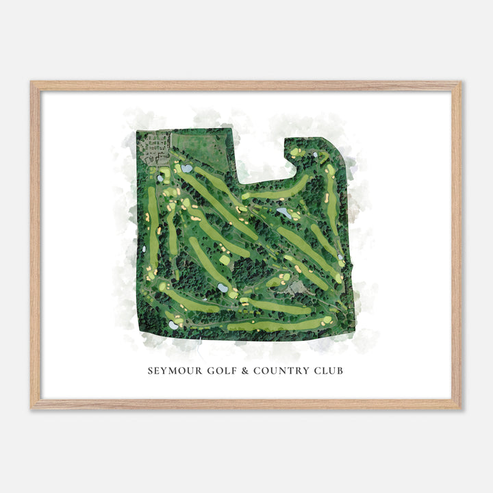 Print of Seymour Golf & Country Club Classic Map