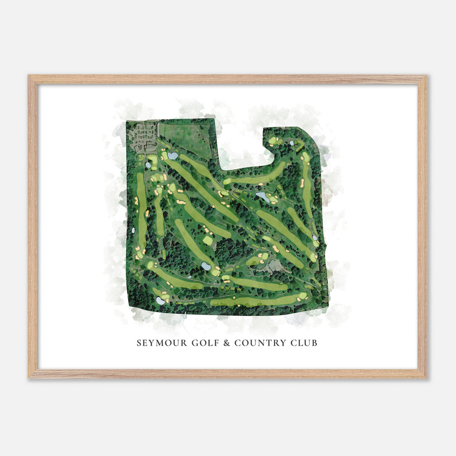 Print of Seymour Golf & Country Club Classic Map